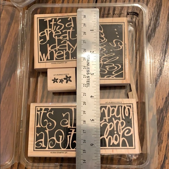 Snappy Starts rubber stamp set - Picture 2 of 4